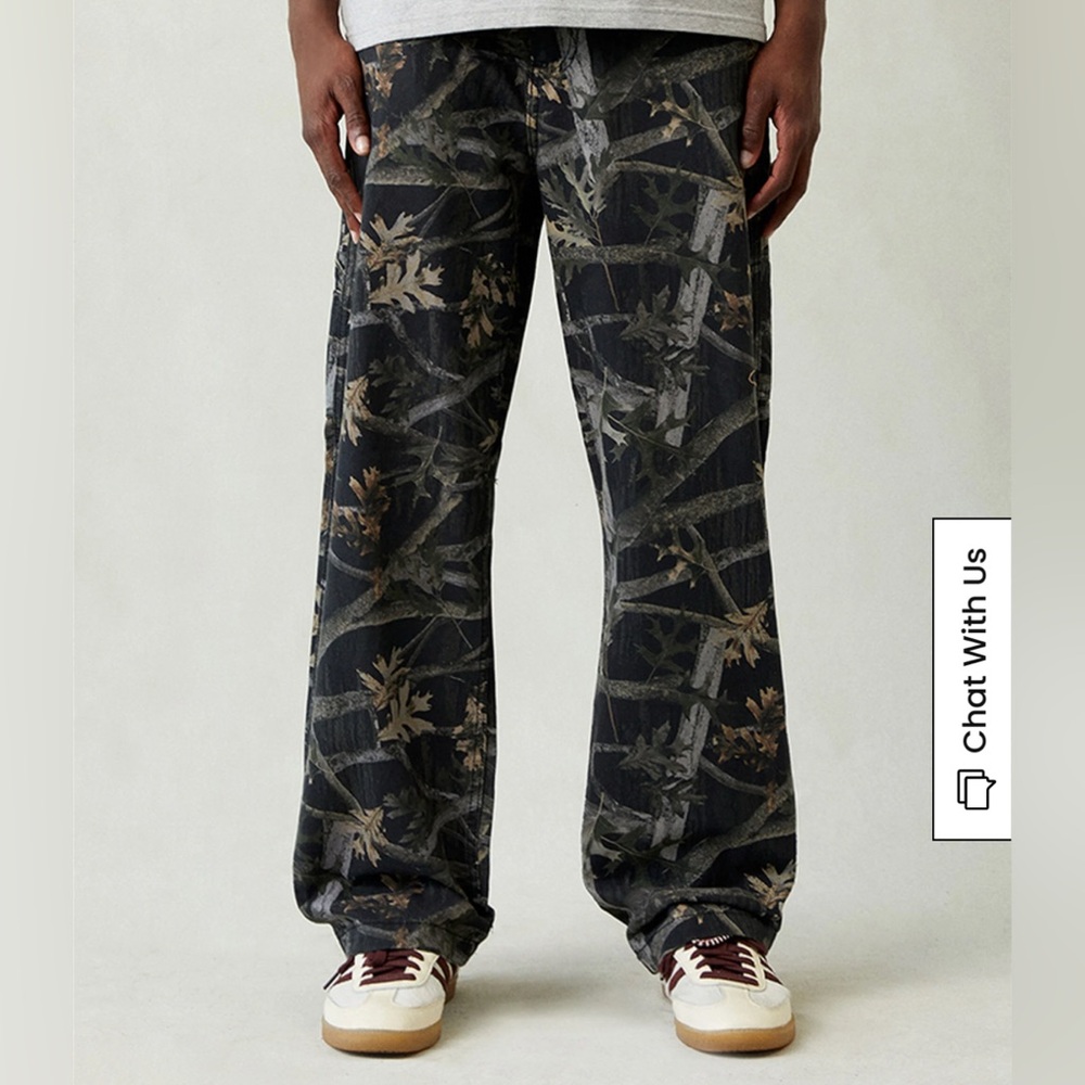 NWT PacSun Camo Dylan Baggy Carpenter Jeans
